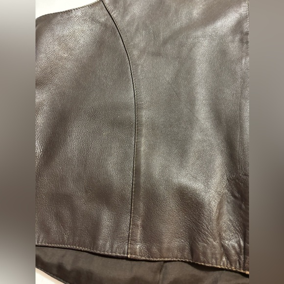 Vintage Phase 2 Brown Leather Vest Men’s Big and Tall 2X - Picture 7 of 13